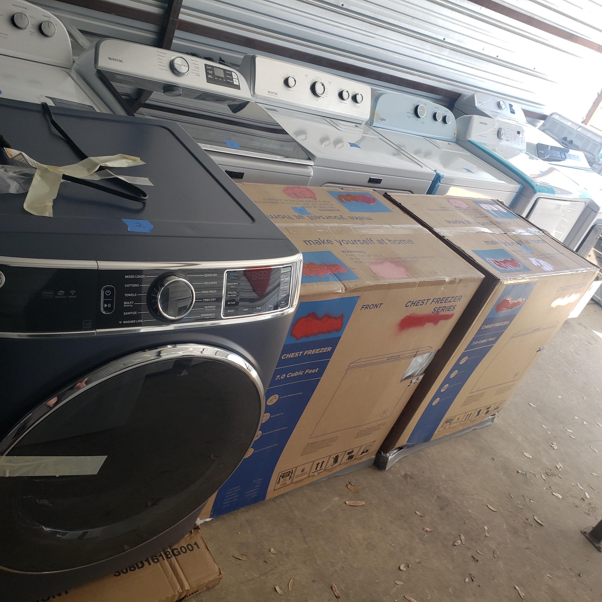 example pictures of Another Bulk order of appliances shipped to one of our customers in our wholesale group.