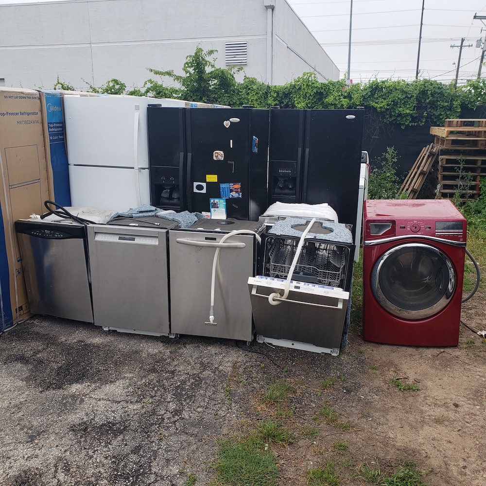 Example haul away appliances that are available for purchase in bulk from our wholesale appliance store supply program