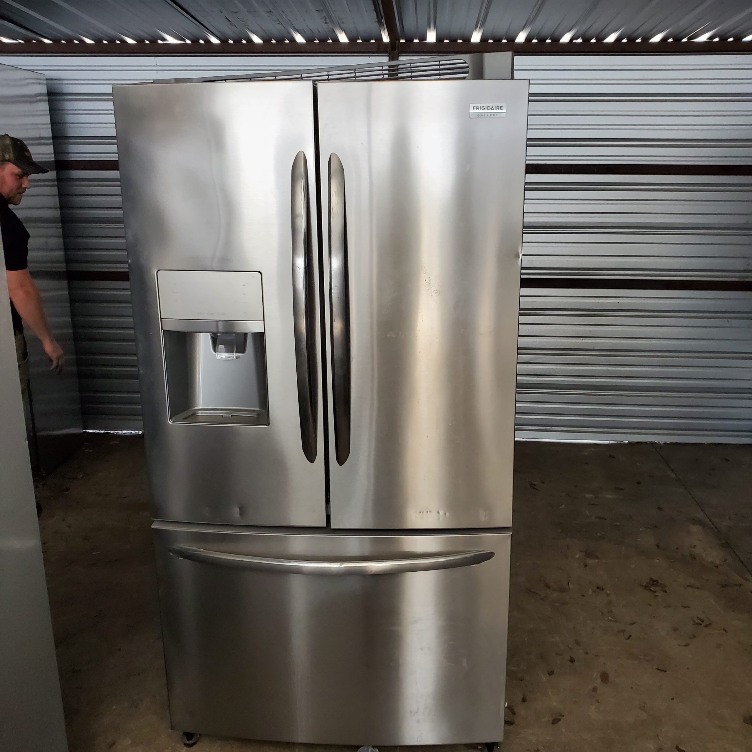 example of Frigidaire French door stainless steel refrigerator recently in our Salvage Wholesale program.