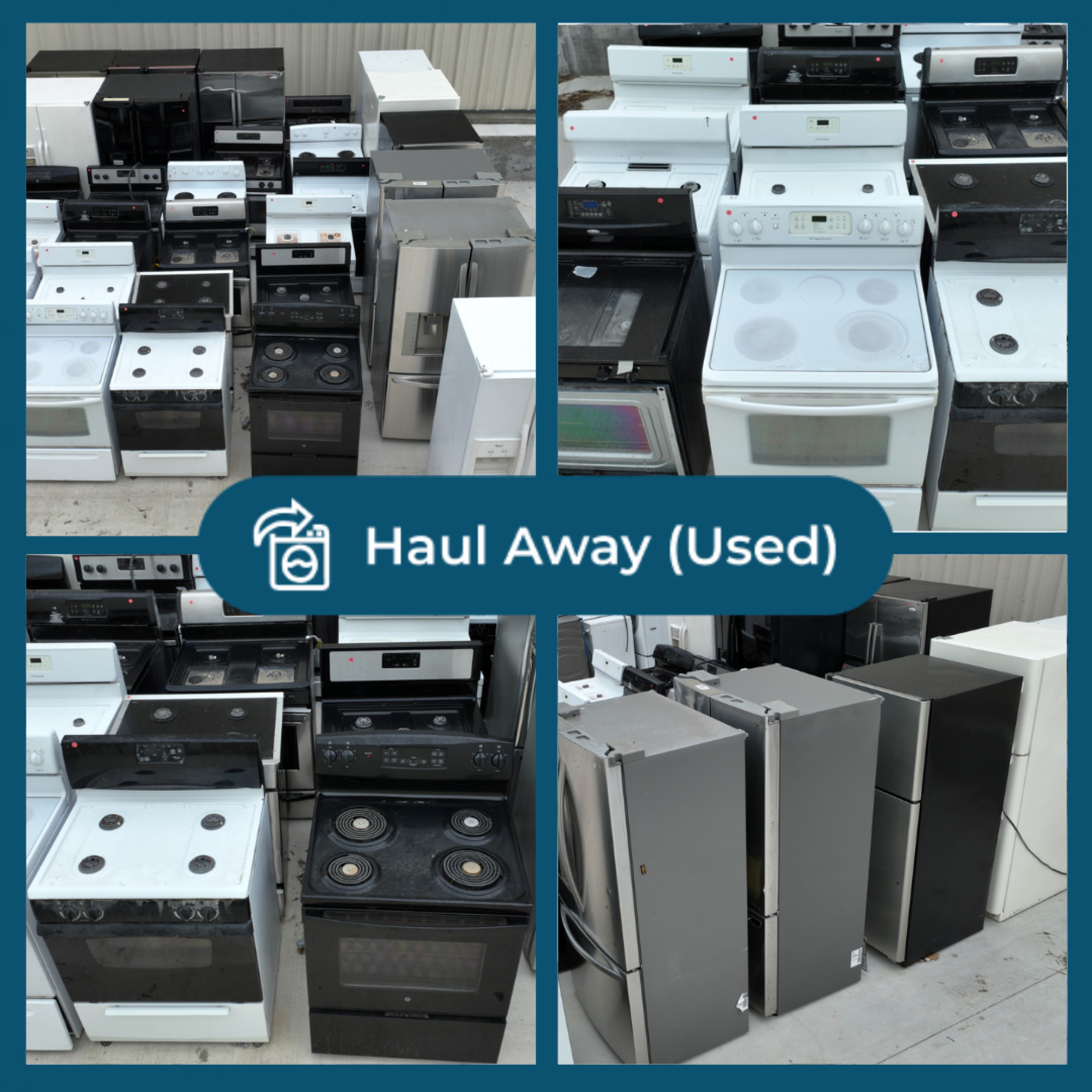 1177 Liquidation Half Truckload of 30 Haul Aways (Used) Appliances in