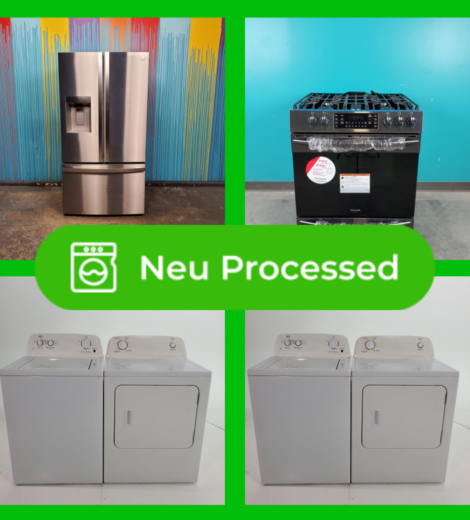 #1325 Liquidation Half Truckload of 8 Neu Processed Appliances in Texas