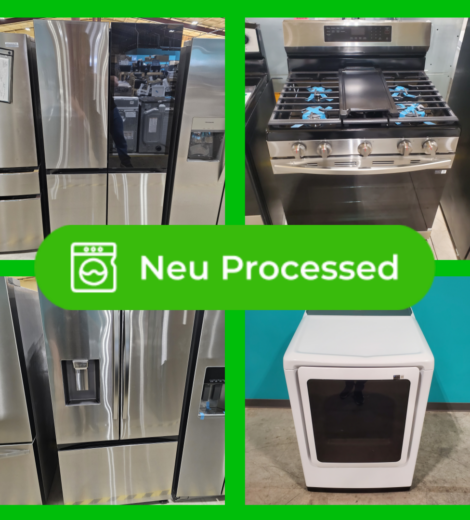#1566 Liquidation Half Truckload of 14 Neu Processed Appliances in Texas